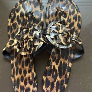 Tory Burch Black and Brown Sandals